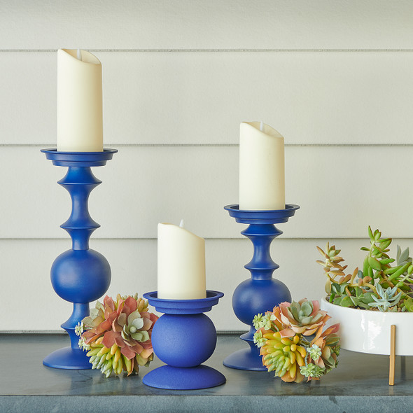 2 Steel Candle Holder
