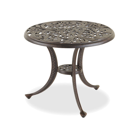 St. James Desert Bronze Cast Aluminum 21 in. D Side Table