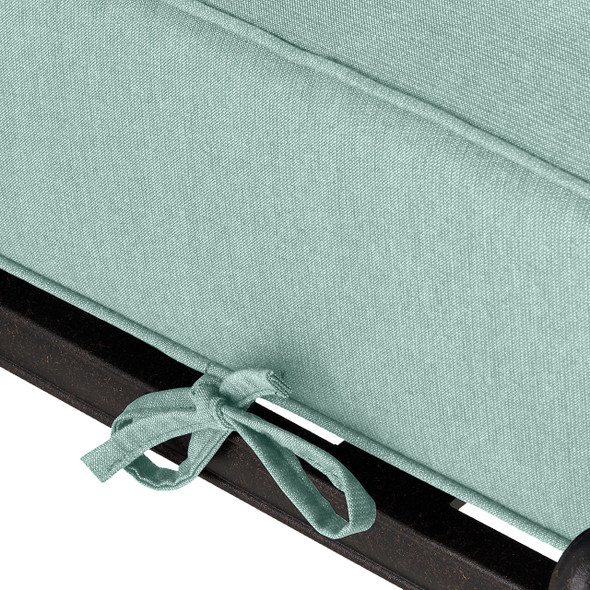26 x 25.5 in. Spectrum Mist Sunbrella Self-Welt Club Ottoman Cushion 26 x 25.5 in. Spectrum Mist Sunbrella Self-Welt Club Ottoman Cushion