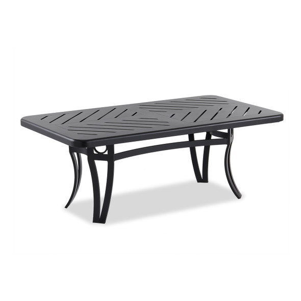 Eclipse Autumn Rust Cast Aluminum 50 x 28 in. Slat Top Coffee Table Eclipse Autumn Rust Cast Aluminum 50 x 28 in. Slat Top Coffee Table