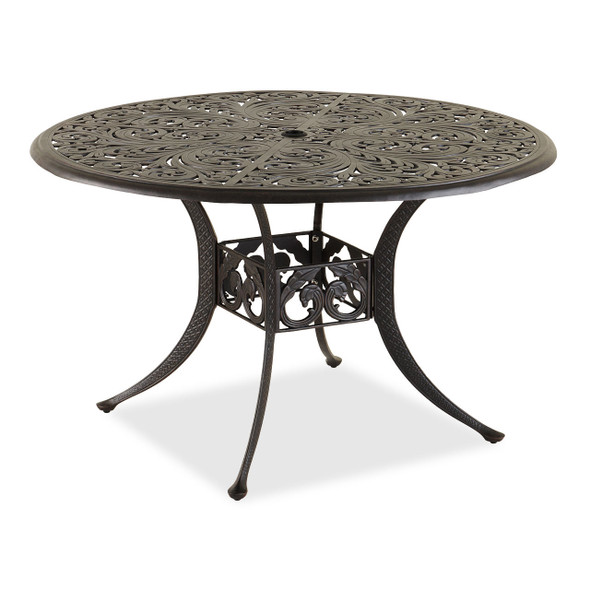 St. James Desert Bronze Cast Aluminum 48 in. D Dining Table