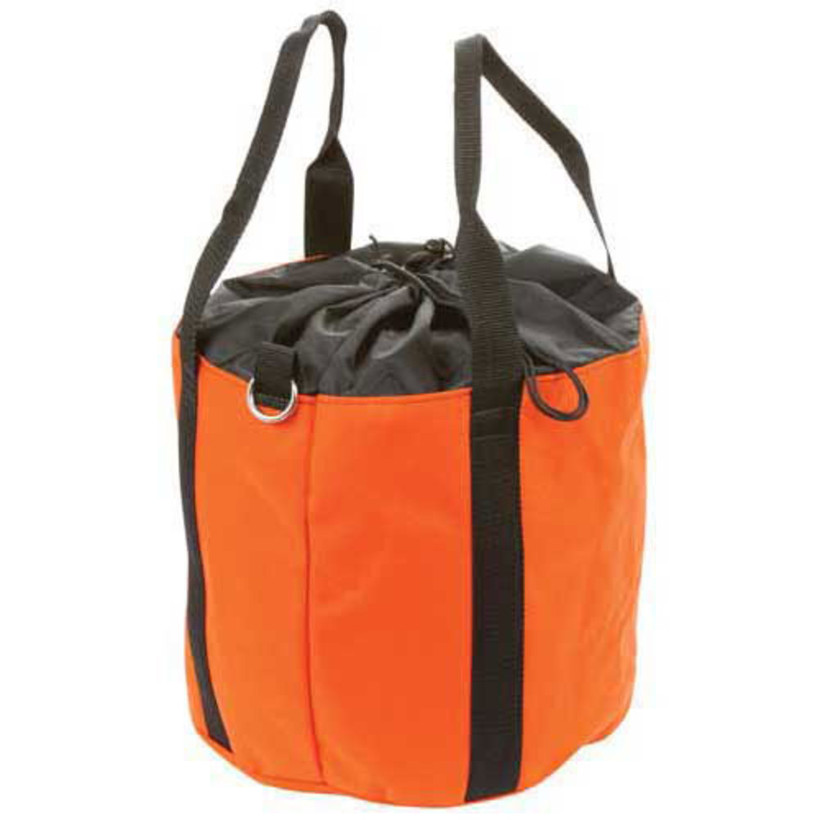 Basic Rope Bag Large Orange Cordura Nylon w/ Draw-String Closure