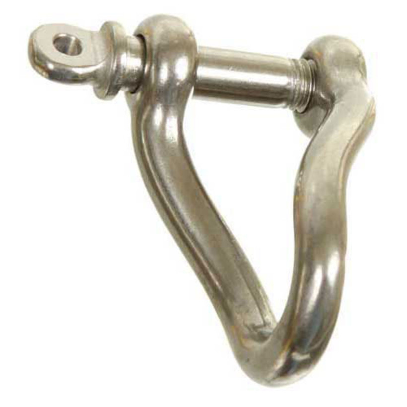3/8" Stainless Steel Twisted Shackle