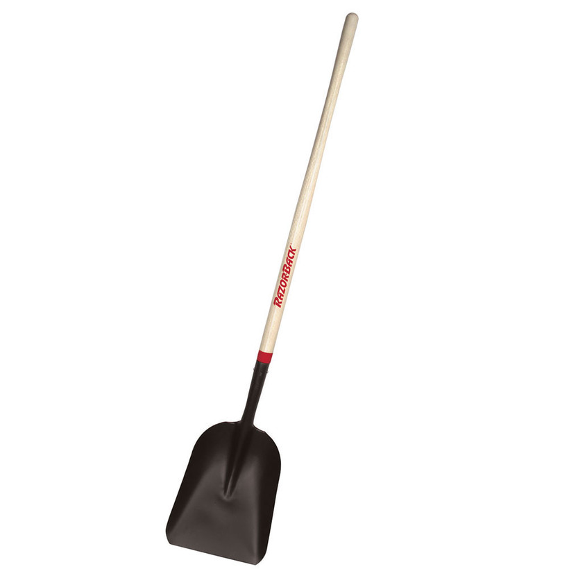 50140 RazorBack Steel #2 Scoop w/ 48" Ash Wood Handle