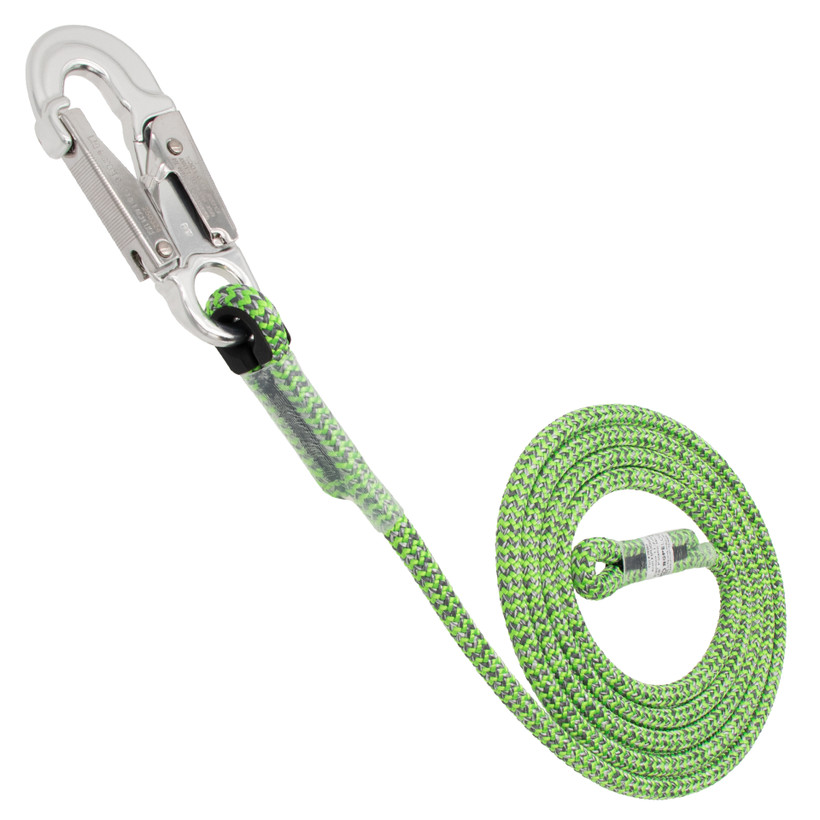 Rope Logic's 7/16in Poison Hi-vy 10ft Flipline with 1 Aluminum Snap