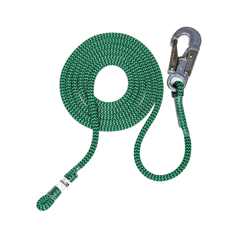 Rope Logic's 7/16in Midnight Ivy Flipline with 1 Aluminum Snap 12ft