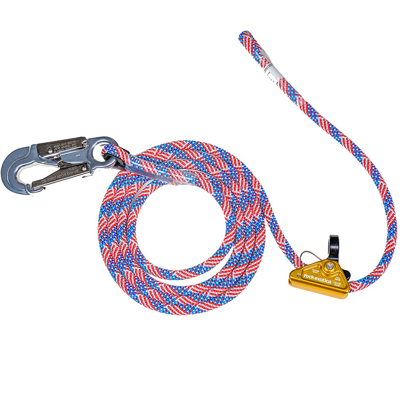Rope Logic's Star Spangled Flipline 1 Snap with RockGrab 10ft