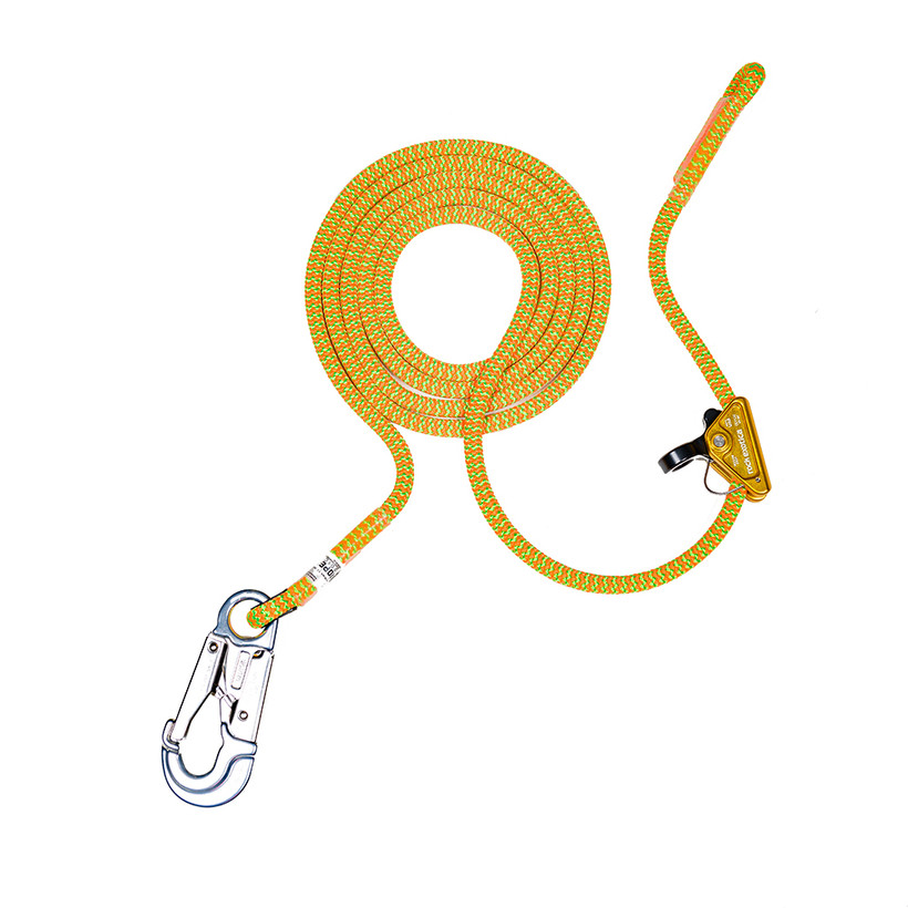 Yale Cordage 11.7mm Tropical Ivy Flipline with Rock Grab & Cordura 12ft