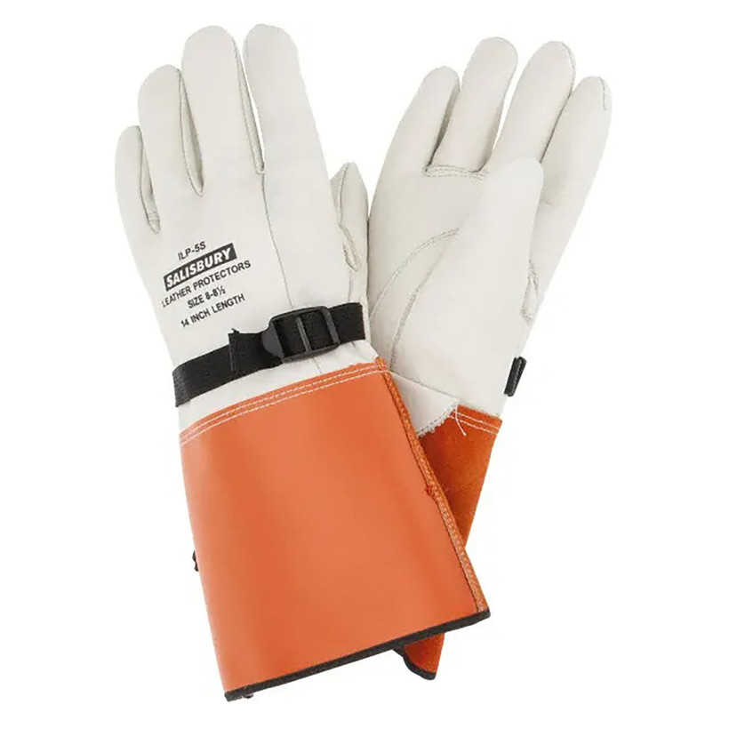 Salisbury 14" Leather Insulated Rubber Glove Protectors