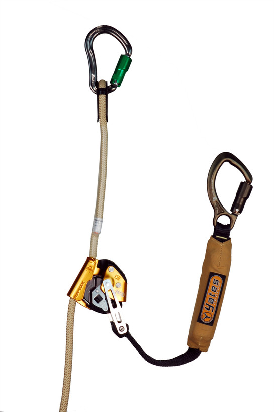 Active slide of Yates ASAP w/ANSI 40cm Lanyard & Carabiner, Flash Rated