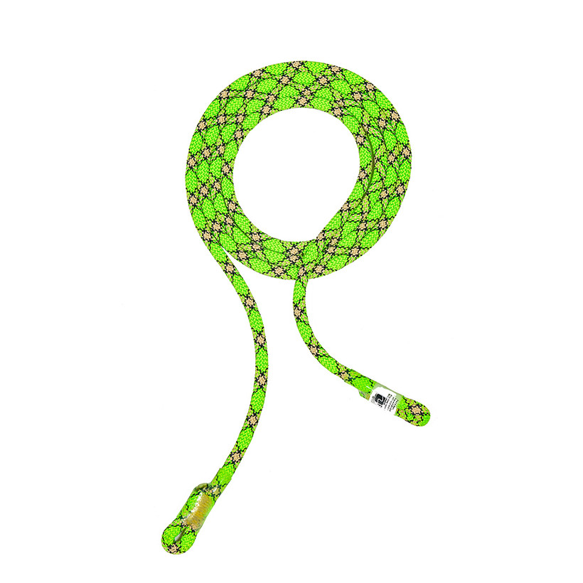 Rope Logic's 10mm Green Snake Bite Flipline 8ft