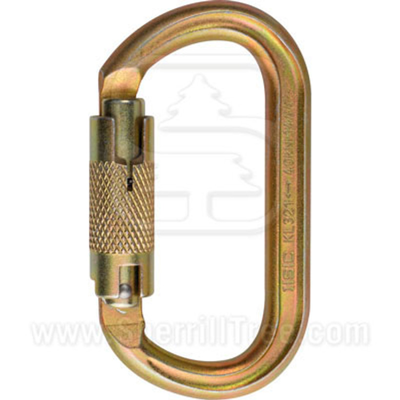 ISC Offset Oval Steel Twistlock Carabiner