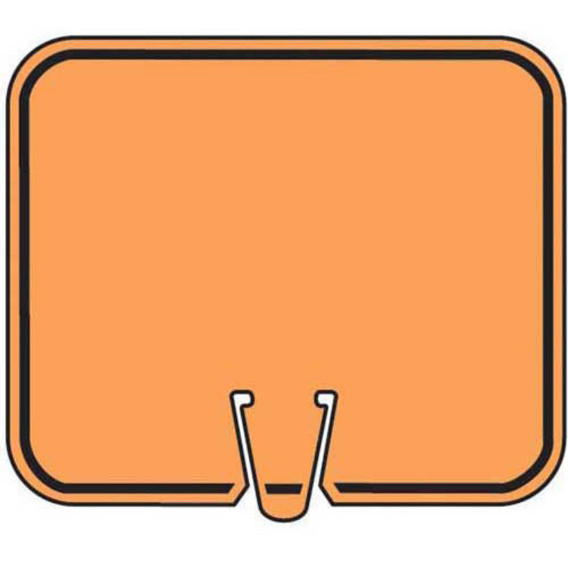 B202 Cone Sign Legend "Blank No Legend Size: 12-3/4"w x 10-1/2"h