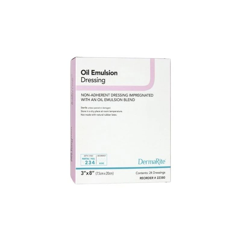 Dermarite - 22380 - Oil Emulsion Impregnated Dressing Rectangle 3 X 8 ...
