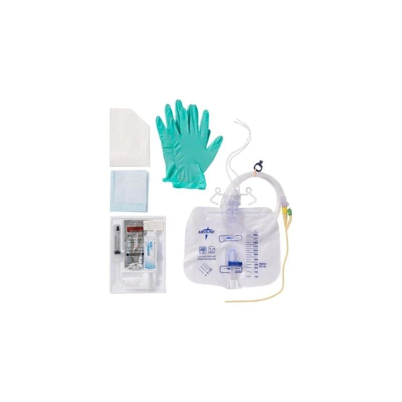 Medline - Dynd11855 - Indwelling Catheter Tray Closed System / Foley 14 ...