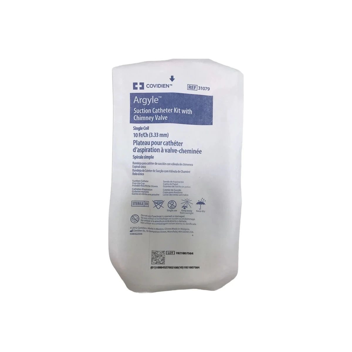 Cardinal Health - Argyle - 31079 - Suction Catheter Kit 10 Fr Sterile ...