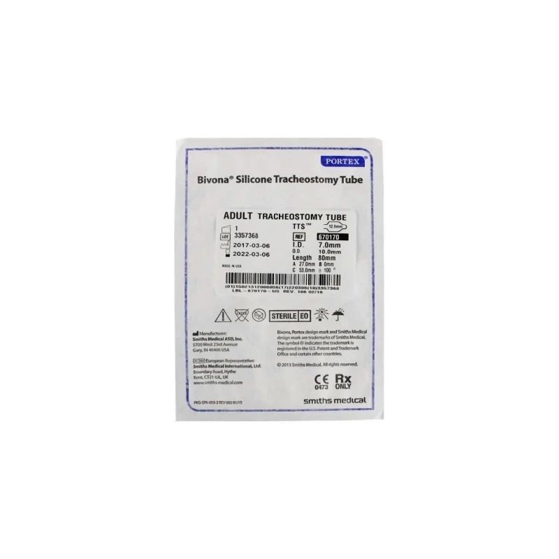 Icu Medical - Bivona - 670170 - Tts Cuffed Tracheostomy Tube Disposable ...