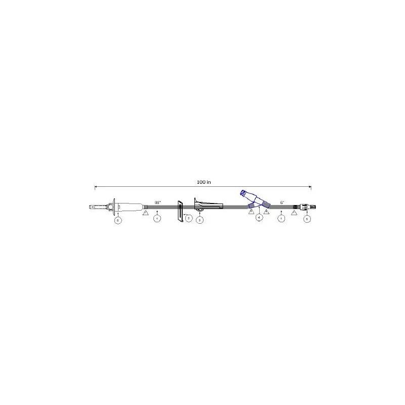 Drip Rimray Icu Medical - B9178 - Primary Iv Administration Set Gravity 1 Port 15 ...