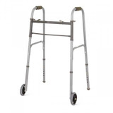 Medline - Mds86410W54Bh - Walker,2 Button,W/5Inwheels,Basic - Each