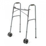Medline - Mds86410xwwb - Walker,Adult, Bariatric, W/Wheels, Basic - Each