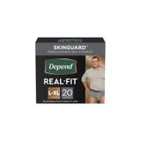 Kimberly Clark - Depend Real Fit - 50979 - Male Adult Absorbent Underwear Pull On With Tear Away Seams Large / X - Disposable Heavy Absorbency - Package/20
