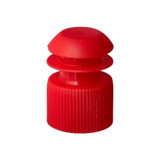 Mckesson - 177-116152R - Tube Closure Polyethylene Flanged Plug Cap Red 16 Mm For Use With Blood Drawing Tubes, Glass Test Plastic Culture Tubes Nonsterile - Case/10000