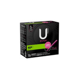 Kimberly Clark - U By Kotex - 51581 - Click Tampon Super Absorbency Plastic Applicator Individually Wrapped - Case/128
