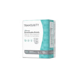 Pbe - Principle Business - Tranquility Essential - 2746 - Unisex Adult Incontinence Brief Large Disposable Heavy Absorbency - Bag/12