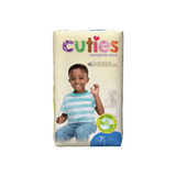 First Quality - Cuties - Cdb007 - Unisex Baby Diaper Size 7 Disposable Heavy Absorbency - Case/200