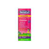 Johnson & - J Sales - 50580034101 - Benadryl, Liq Chld Allergy+Congestion Grape 5 - 12.5Mg/5Ml 4Oz - Each