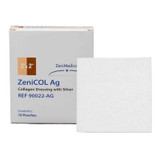 Focus Health Group - 90022-Ag - Dressing, Wound Collagen Zenicol Str Slvr 2X2" - Box/10