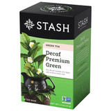 Stash Tea - 208116 - Decaffeinated Blends - Premium Green 18 Foil Bags - Each