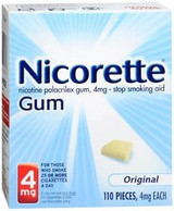 Glaxo Consumer Products - Nicorette - 00135015807 - Stop Smoking Aid 4 Mg Strength Gum - Box/110