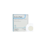 Dermarite - Borderedfoam - 00288E - Foam Dressing 4 Inch Diameter With Border Waterproof Backing Nonacrylic Adhesive Fenestrated Round Sterile - Box/10