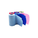 Andover - Coflex - 5400Cp-018 - Nl Coated Products - Cohesive Bandage 4 Inch X 5 Yard Self - Adherent Closure Neon Pink / Blue Purple Light Green Red Nonsterile 12 Lbs Tensile Strength - Each