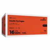 Embecta - 329412 - U - 100 Ins Syringe With Micro - Fine Iv Needle 27G X 5/8", 1 Ml (100 Count) - Box/100