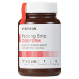 Mckesson - 61-59245 - Packing Strip, Nasal Iofrm Str5% 1/2X5Yds - Bottle/1