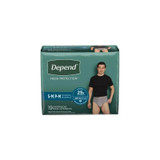 Kimberly Clark - Depend FIT-FLEX - 43616 - Male Adult Absorbent Underwear Pull On With Tear Away Seams Small Medium Disposable Heavy Absorbency 