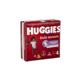 Kimberly Clark - Huggies Little Movers - 49679 - Unisex Baby Diaper Size 4 Disposable Moderate Absorbency - Case/88