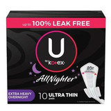 Kimberly Clark - Wypall - 53476 - U By Kotex Super Premium Ultra Thin Overnight Pad With Wings, 12 Ct, Replaces Item 6947789. - Package/10