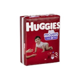 Kimberly Clark - 53487 - Huggies Little Movers Diapers Size 4, 22 - 37 Lb (9 - 17 Kg), Big Pack 52 Count, Replaces Item 6949709. - Case/52