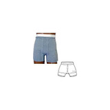 Team Options - 94006Mc - Men'S Brief With Built - In Barrier/Support, Gray, Center Stoma, Medium, Hips 36" - 38" - Each