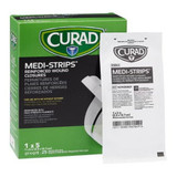 Medline - Medi-Strips - Non250501 - Skin Closure Strip 1 X 5 Inch Nonwoven Material Reinforced White - Case/400