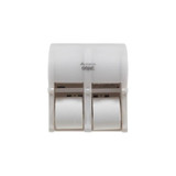 Georgia Pacific - Compact - 56747A - Consumer Toilet Tissue Dispenser Translucent White Plastic Manual 4 Rolls Wall Mount - Each