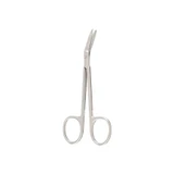 Mckesson - 43-1-354 - Argent Suture Scissors 4 - 1/2 Inch Surgical Grade Stainless Steel Nonsterile Finger Ring Handle Angled Blunt Tip / - Each