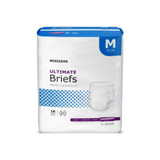 Mckesson - Br33890 - Unisex Adult Incontinence Brief Medium Disposable Heavy Absorbency - Bag/16