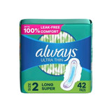 Procter & Gamble - Gillette - 80353154 - Always Alw Ult 3/42 Sz 2 Long S3 Un 2.7X, 42 Ct - Package/42