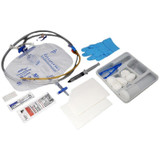 Amsino - As89316 - Amsure Foley Tray Bag, Preconn Silicone Ctd 16Fr, 05Cc, 2000Ml 10Cc Syringe, Nitrile Gloves, Sterile - Box/10
