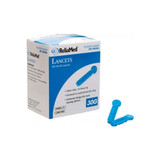 Cardinal Health - L10030A - Med Essentials Universal Lancet 30G (100 Count), Ultra Thin Tri - Bevel Tip Enclosed In A Sealed Bag, Blue, Sterile, Single Use Design Fits Most Lancing Devices . - Box/100