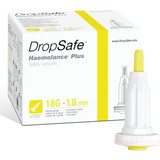 Htl-Strefa - Haemolance Plus - 9639 - Safety Lancet 25 Gauge Retractable Push Button Activation Finger - Case/2000